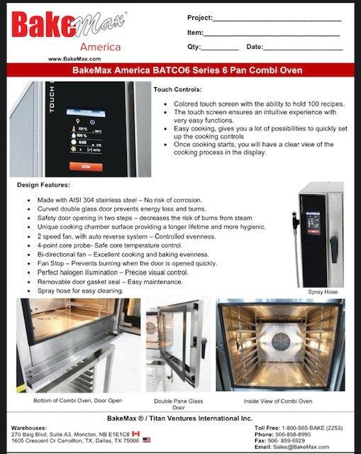 BakeMax (BATCO6E) Series Combi Oven