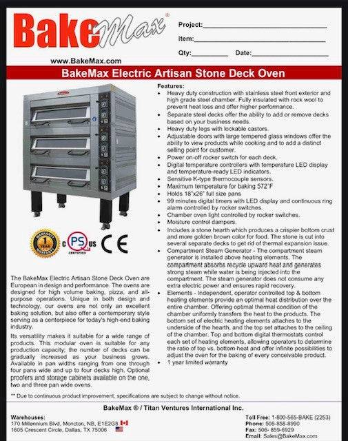 Bakemax (BMSDDP1) Proofing Cabinet for BMS Series Deck Ovens - Donut-Equipment.com