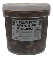 Bear Stewart Sliced Apple Pie Filling- 18 pound pail - Donut-Equipment.com