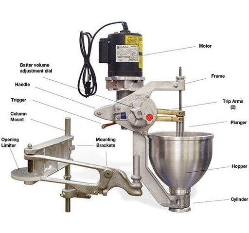 Belshaw Type F Cake Donut Depositor with hopper - Donut-Equipment.com