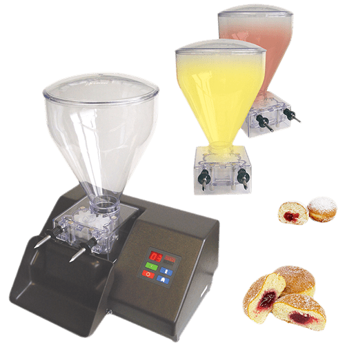 Belshaw Jelly Filler - AutoFiller Donut Injector with one 6 quart hopper and nozzles - Donut-Equipment.com