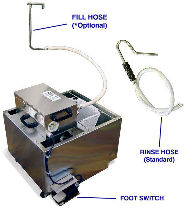 Belshaw EZ MELT 24 (Heated) Shortening Melter-Filter includes fill and rinse hose