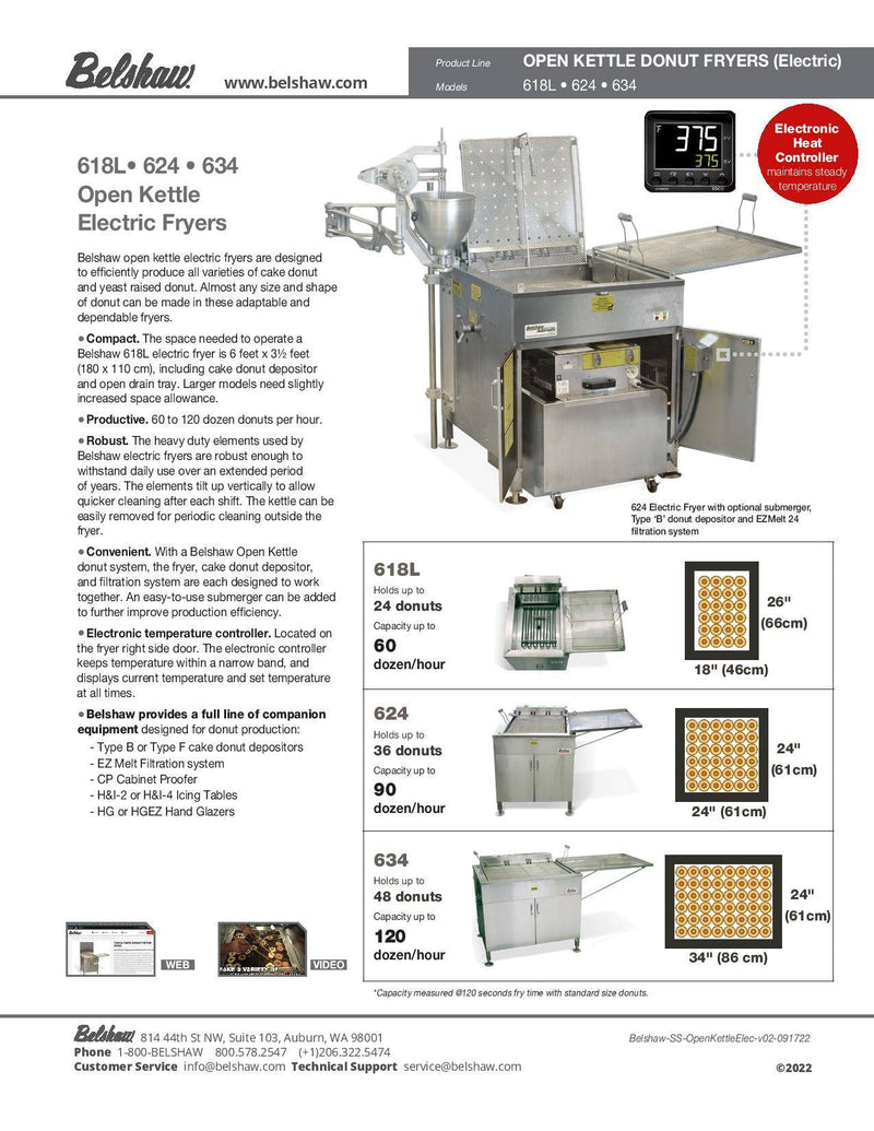 634 DONUT FRYER (ELECTRIC) - Donut-Equipment.com