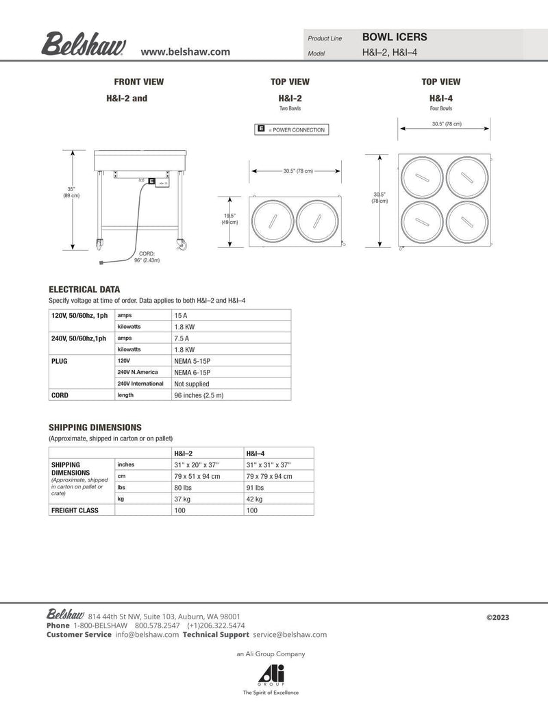 Belshaw H&I-4 Icer  (2 Options in Variants) - Donut-Equipment.com