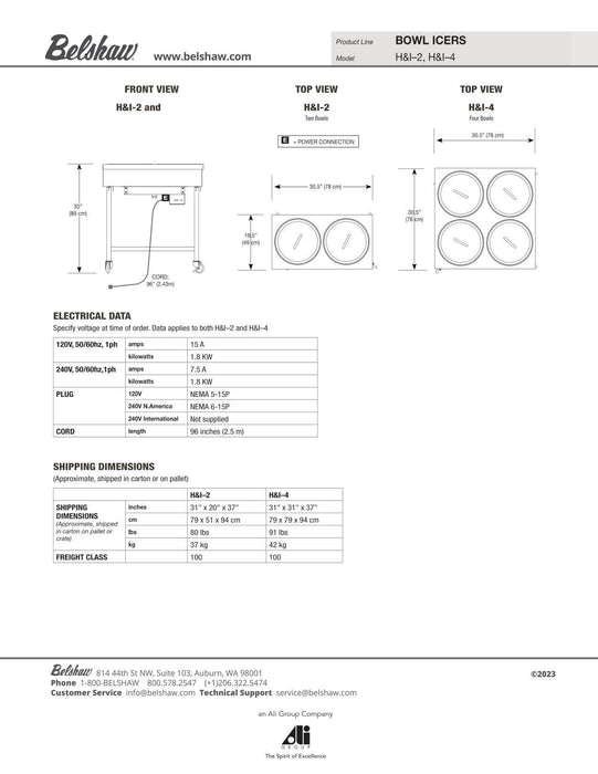 Belshaw H&I-4 Icer  (2 Options in Variants)