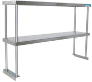 BK Double Overshelf Table Mount 12" X 48", 18 GA. SS - Donut-Equipment.com