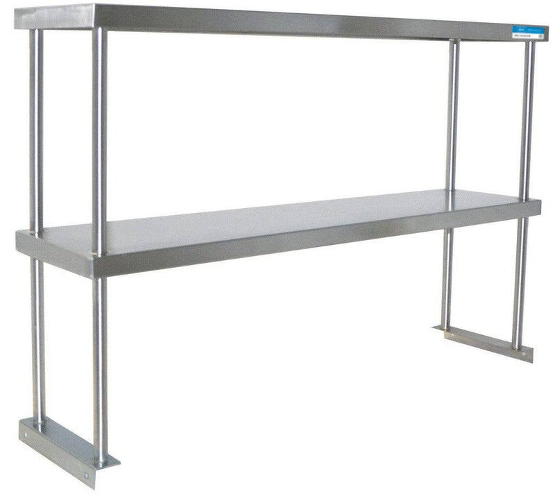 BK Double Overshelf Table Mount 12" X 48", 18 GA. SS - Donut-Equipment.com