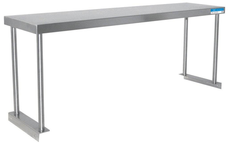 BK Resources BK-OSS-1272 Single Overshelf Table Mount 12 X 72, 18 GA. SS - Donut-Equipment.com