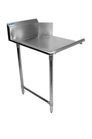 BK Resources 60" 16-Gauge Stainless Steel Clean Dish Table – Left Side - Donut-Equipment.com