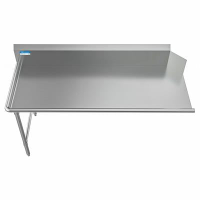BK Resources 72" 16-Gauge Stainless Steel Clean Dish Table – Left Side - Donut-Equipment.com