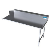 BK Resources 72" 16-Gauge Stainless Steel Clean Dish Table – Right Side - Donut-Equipment.com