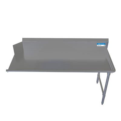 BK Resources 72" 16-Gauge Stainless Steel Clean Dish Table – Right Side - Donut-Equipment.com