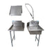 BK Resources 48" Right-Side Rinse Table Kit, 16-Gauge Stainless Steel - Donut-Equipment.com