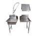 BK Resources 72" Left-Side Rinse Table Kit, 16-Gauge Stainless Steel - Donut-Equipment.com