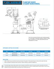 20 Quart Blakeslee Food MIxer Bench Model B-20-CA - Donut-Equipment.com