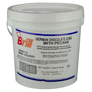 Brill German Chocolate Icing with Pecans 18 pounds RTU - Donut-Equipment.com