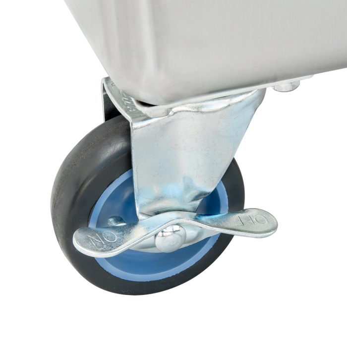 GSW USA DN-FB84 Flour Bin 84 Qt / 11 Gal 14"W x 29"L x 24"H Steel with Sliding Cover ETL Certified - Donut-Equipment.com