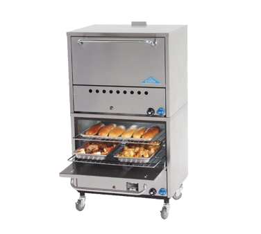 Comstock-Castle 2B26N 26" Restaurant-Type Gas Oven, Double Deck, Stainless Steel - Donut-Equipment.com