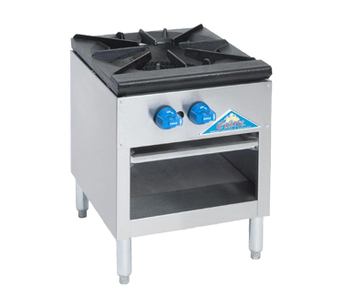 Comstock-Castle CSP18 18" Gas Stock Pot Range, Cabinet Base, 90,000-110,000 BTU, Stainless Steel Front - Donut-Equipment.com