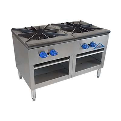 Comstock-Castle CSP36 36" Gas Stock Pot Range, Cabinet Base, 180,000-220,000 BTU, Stainless Steel Front - Donut-Equipment.com