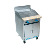Comstock-Castle F32-2RB 24" Gas Restaurant Range, 2-Burner Radiant Broiler, Cabinet Base, Stainless Steel Front, 50,000 BTU - Donut-Equipment.com