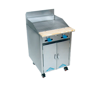 Comstock-Castle F32-2RB 24" Gas Restaurant Range, 2-Burner Radiant Broiler, Cabinet Base, Stainless Steel Front, 50,000 BTU - Donut-Equipment.com