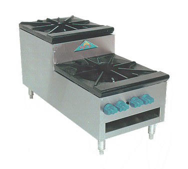 Comstock-Castle SUCSP36 36" Gas Stock Pot Range, 18" x 21" Cooking Area, 41" Deep, 360,000–440,000 BTU - Donut-Equipment.com