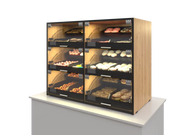 Palram Countertop Bakery Display Case with Illuminated Soft-Close Drawers & Tempered Glass – 40"W x 32"H x 20"D - Donut-Equipment.com