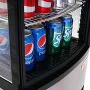 Turbo Air CRT-77-2R-N 17" Diamond Series Countertop Display Refrigerator – Pass-Thru Access, Swing Doors, Stainless Steel Finish, 115v - Donut-Equipment.com