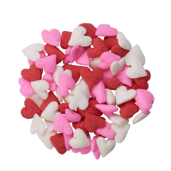 Decopac Mini Hearts Confetti - 3 Lbs - Donut-Equipment.com