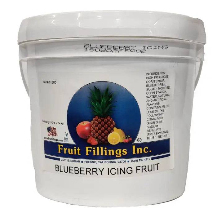 Blueberry Icing Fruit made by Fruit Fillings Inc. 10 pounds - Donut-Equipment.com