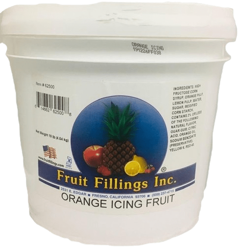 Orange Icing Fruit by Fruit Filling Inc. (Organic) - Donut-Equipment.com