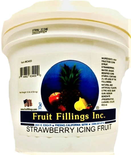Strawberry Icing Fruit by Fruit Filling Inc. (Organic) 10# - Donut-Equipment.com