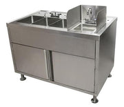 BK Resources Food Truck Wash Station with Legs – 3 Compartment Sink • Hand Wash Sink - Donut-Equipment.com