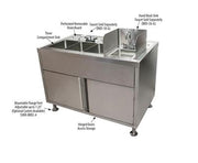 BK Resources Food Truck Wash Station with Legs – 3 Compartment Sink • Hand Wash Sink - Donut-Equipment.com