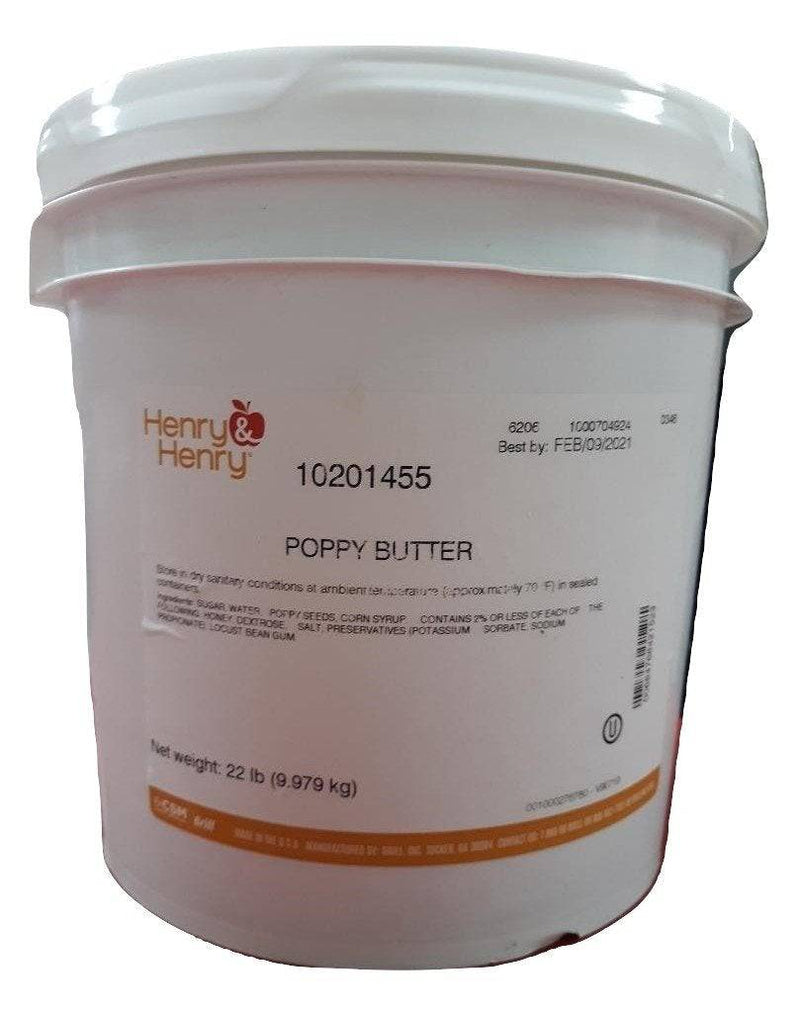 Henry and Henry Poppy Butter Filling (Poppy Seed) 22# - Donut-Equipment.com