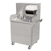 GSW USA HS-M3024A Mobile Hand Sink Self-Contained Stainless Steel with Fresh & Waste Water Tanks ETL Certified - Donut-Equipment.com