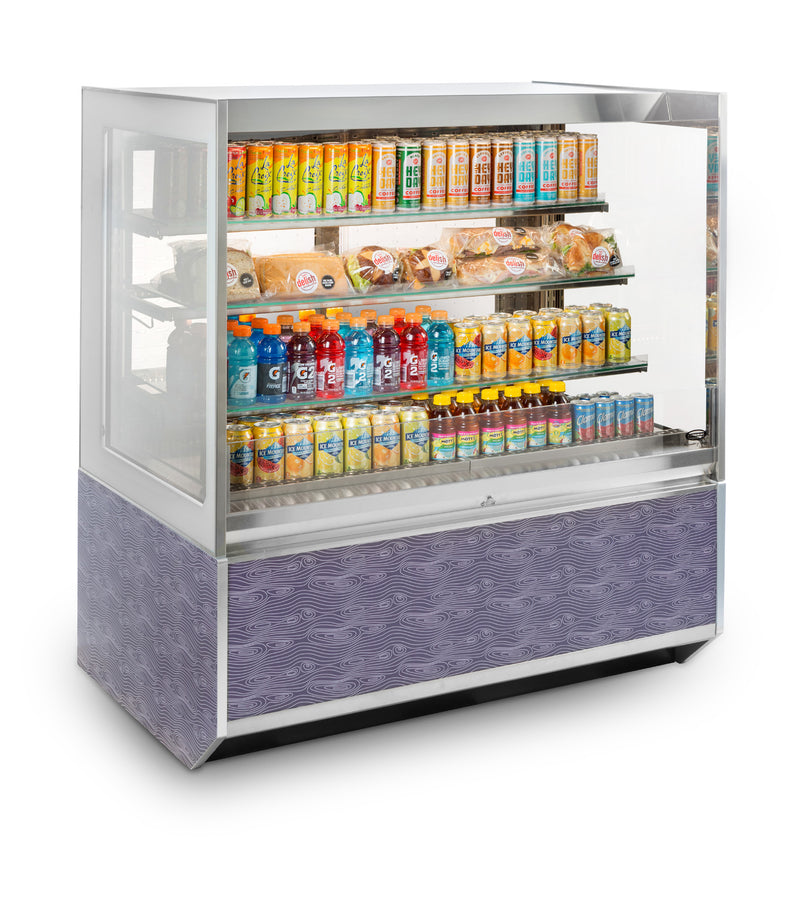 Federal Industries (ITRSS4826-B18)-Italian Series Refrigerated- 48" Self Service Open Air Case w/ Two Shelves 120V - Donut-Equipment.com