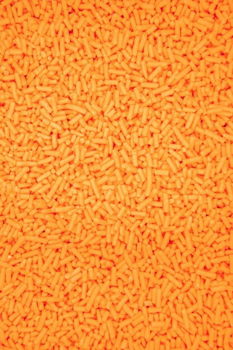 Orange Decorettes / Sprinkles / Jimmies - Donut-Equipment.com