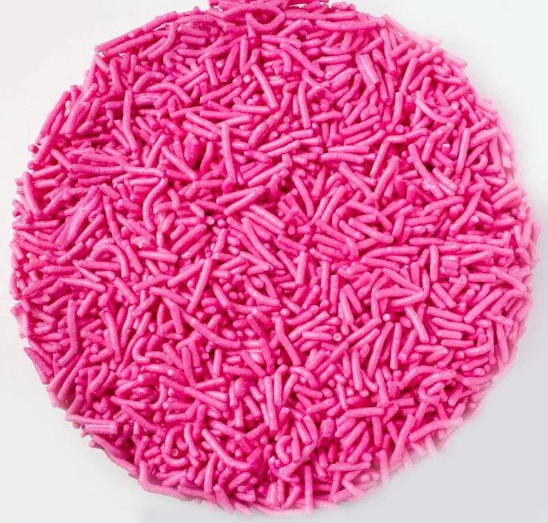 Pink Decorettes / Sprinkles / Jimmies - Donut-Equipment.com