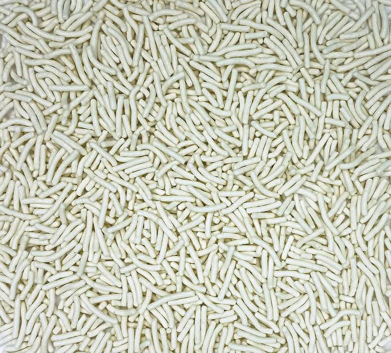 White Decorettes / Sprinkles / Jimmies - Donut-Equipment.com