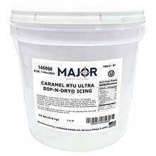 Major Caramel Dip & Dry Icing- 22 pound pail - Donut-Equipment.com