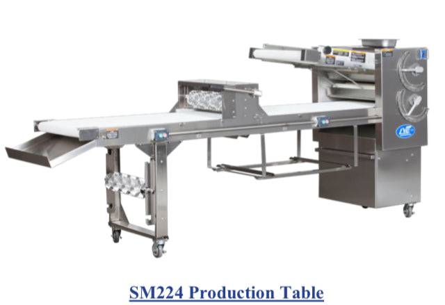 LVO SM224-9 Donut Production Table Sheeter Left to Right Production - Donut-Equipment.com