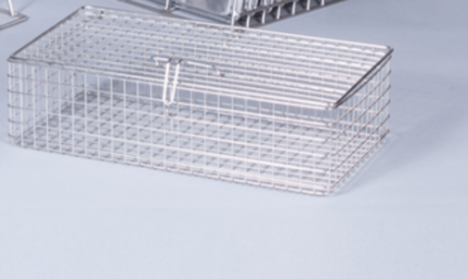 Pan Washer Stainless Steel Utensil Basket With Hold Down - Donut-Equipment.com