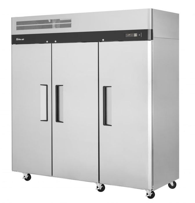 Turbo Air M3F72-3-N M3 Series 78" Solid Door Reach In Freezer