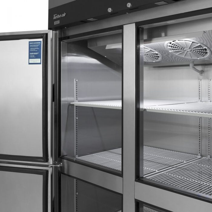 Turbo Air M3R47-4-N 51 3/4" Two Section Reach In Refrigerator, (4) Left/Right Hinge Solid Doors, 115v - Donut-Equipment.com