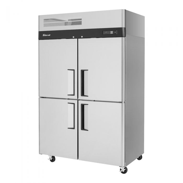 Turbo Air M3R47-4-N 51 3/4" Two Section Reach In Refrigerator, (4) Left/Right Hinge Solid Doors, 115v - Donut-Equipment.com