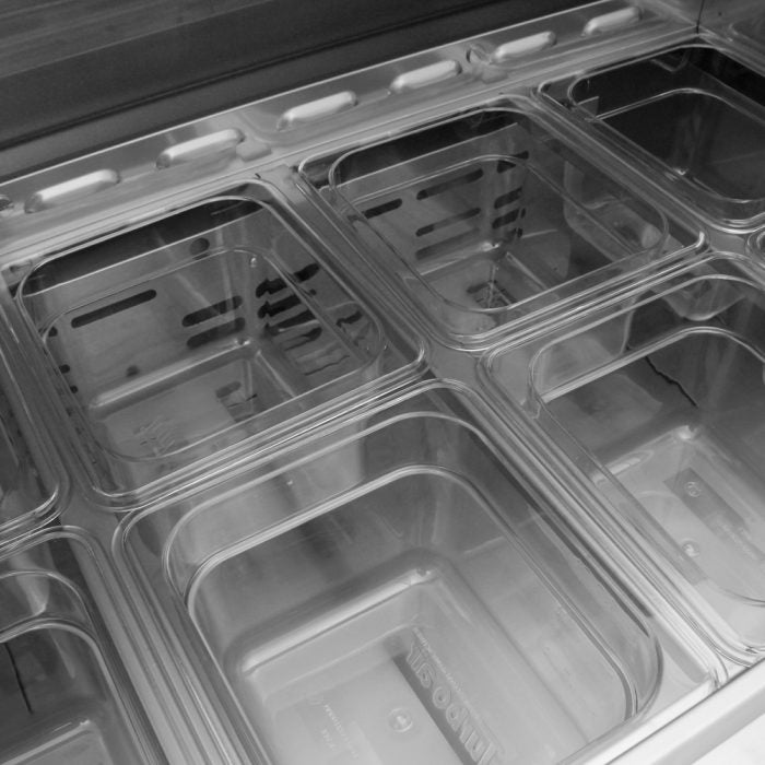 Turbo Air MST-60-N M3 Series 60" 2 Door Stainless Steel Refrigerated Sandwich Prep Table - Donut-Equipment.com