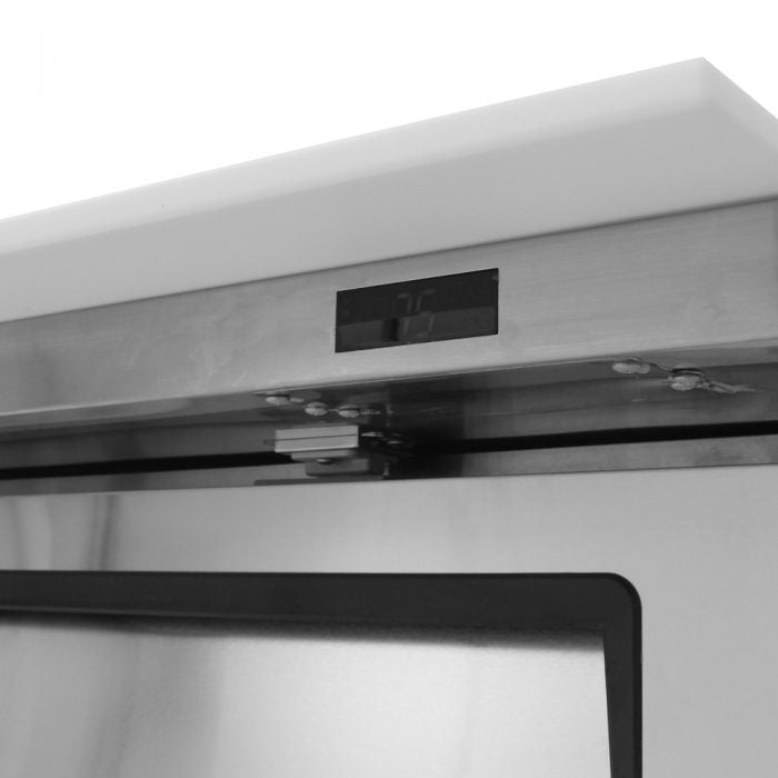 Turbo Air MST-48-18-N M3 Series 48" 2 Door Mega Top Stainless Steel Refrigerated Sandwich Prep Table - Donut-Equipment.com