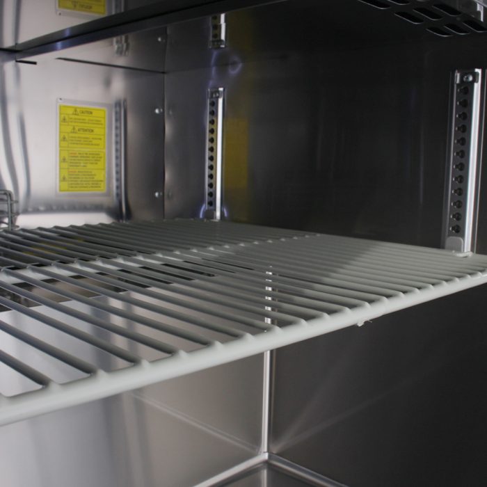 Turbo Air MST-48-18-N M3 Series 48" 2 Door Mega Top Stainless Steel Refrigerated Sandwich Prep Table - Donut-Equipment.com